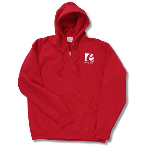 Hanes ComfortBlend 50/50 Full Zip Hooded Sweatshirt - Screen Main Image