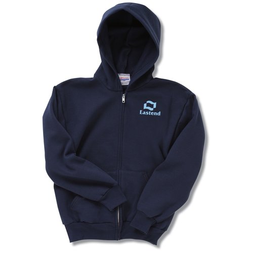 Hanes ComfortBlend Full Zip Sweatshirt - Youth - Screen Main Image