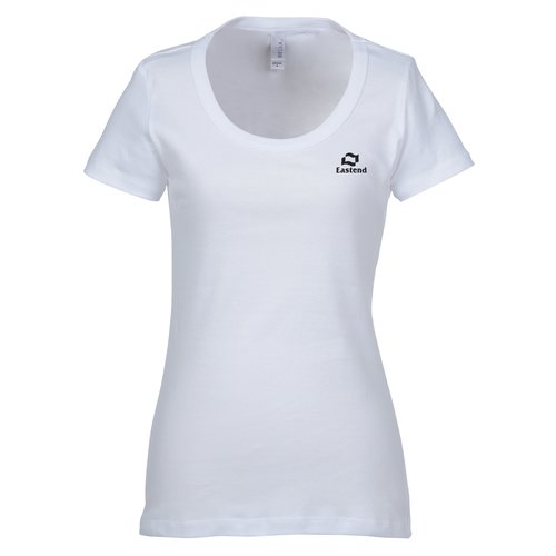 Bella Ladies' T-Shirt - Scoop Neck - White Main Image