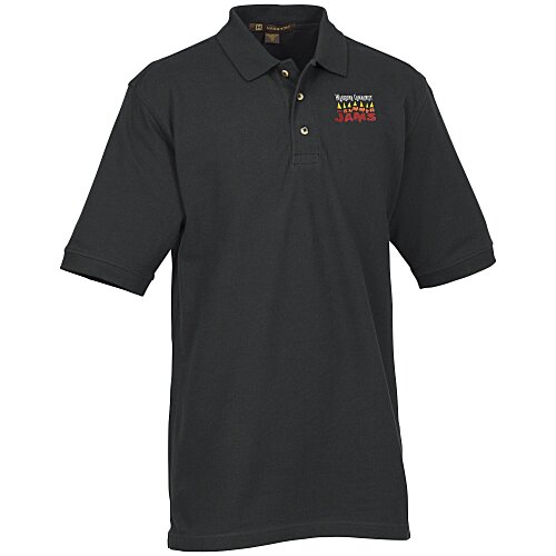 Harriton 10-oz Ringspun Cotton Pique Polo - Men's Main Image
