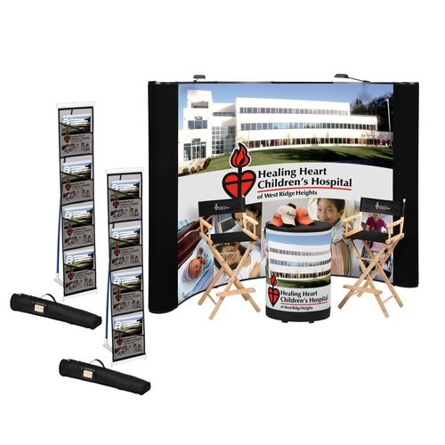 Standard 10' Pop-Up Floor Display - Full Colour - Kit Main Image