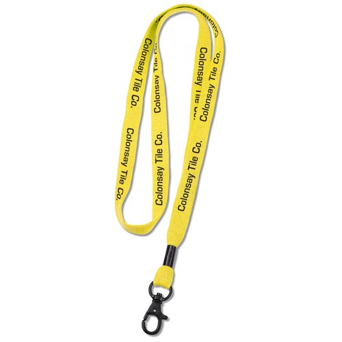 Lanyard with Black Metal Swivel Hook - 1/2" -  Closeout Main Image