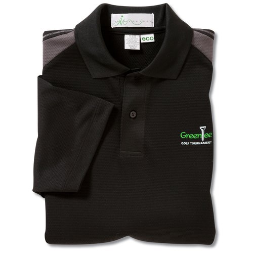 Recycled Polyester Performance Colour Block Polo - Men's Main Image