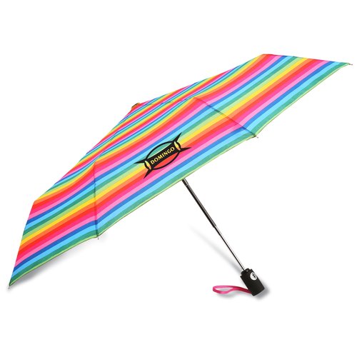 totes Auto Open/Close Umbrella - Stripes - 43" Arc Main Image