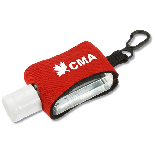 Hand Cleanser in Neoprene Sleeve w/Clip - 1/2 oz. Main Image