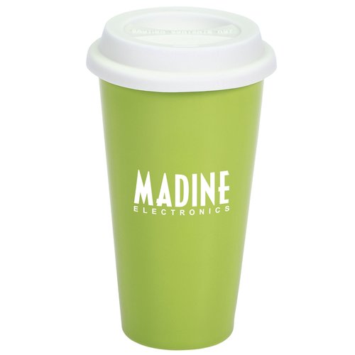 Colourful Double Wall Ceramic Mug - 11 oz. Main Image