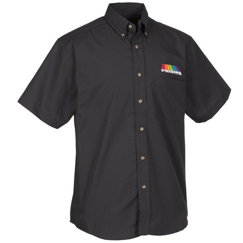 Easy-Care Short Sleeve Poplin Shirt - Men's Main Image
