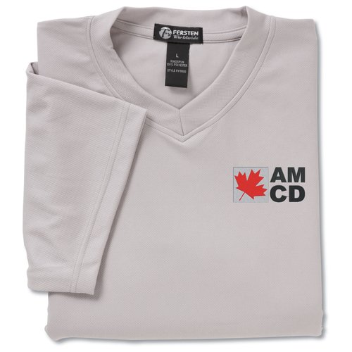 Cotton V-Neck Sport Shirt - Closeout Main Image
