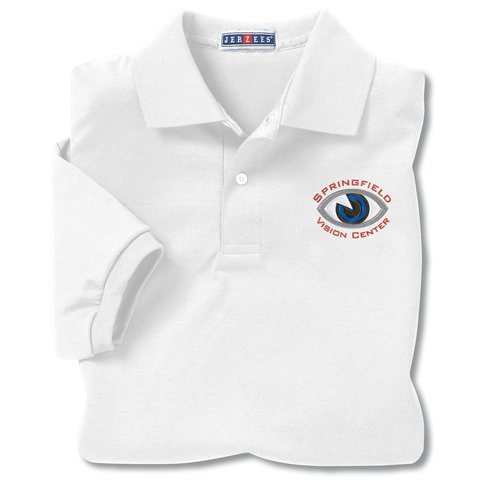 Jerzees Spotshield Jersey Knit Shirt - Men's - White Main Image