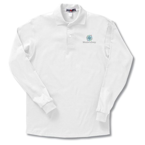 Jerzees Spotshield L/S Jersey Knit Shirt - Men's - White Main Image