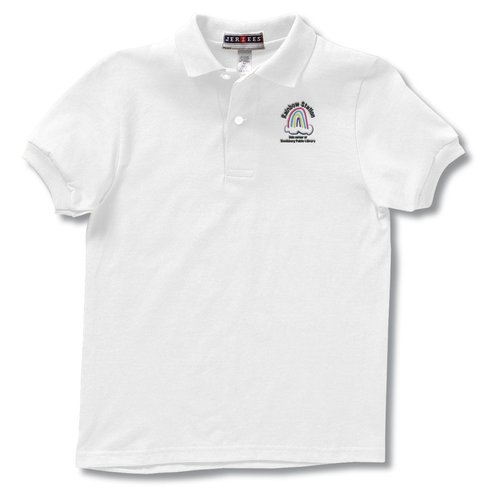 Jerzees Spotshield Jersey Knit Shirt - Youth - White Main Image