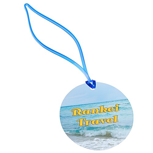 Round POLYspectrum Bag Tag - Translucent Main Image