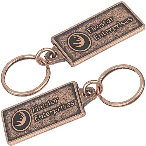 Econo Metal Keychain - Rectangle Main Image