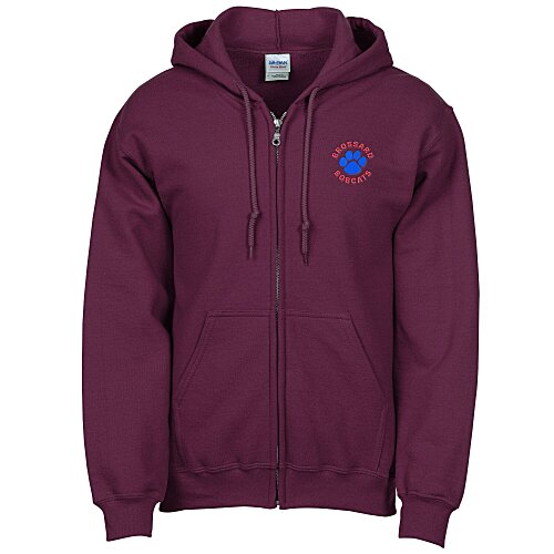 Gildan 50/50 Full-Zip Hooded Sweatshirt - Embroidered Main Image