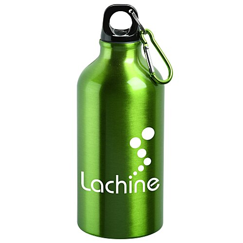 Aluminum Water Bottle with Carabiner - 16 oz Main Image