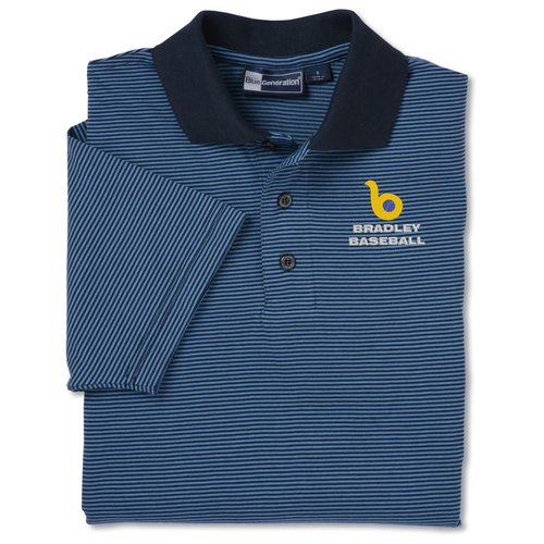 Blue Generation Shadow Stripe Polo - Men's Main Image