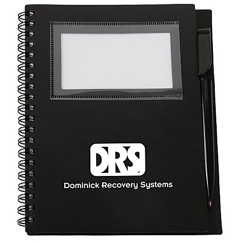 Business Card Notebook with Pen - Opaque Main Image
