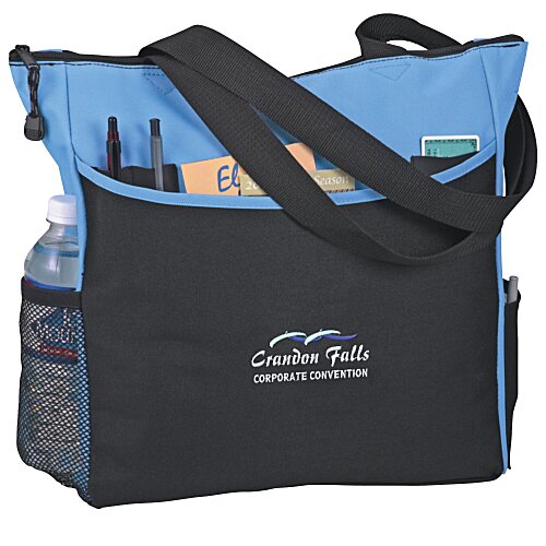 Two-Tone Tote Bag - Embroidered Main Image