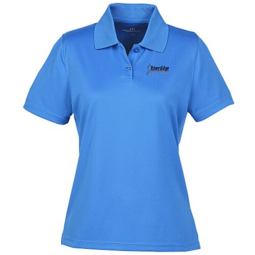 Vansport Omega Solid Mesh Tech Polo - Ladies' - Embroidered Main Image