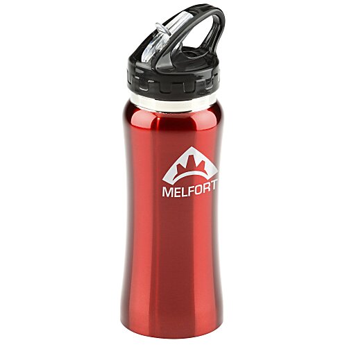 Clear Spout Stainless Steel Bottle - 16 ounces Main Image