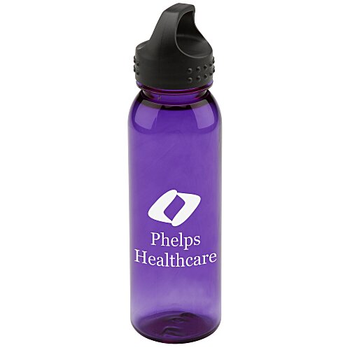 Poly-Pure Outdoor Bottle with Crest Lid - 24 oz Main Image