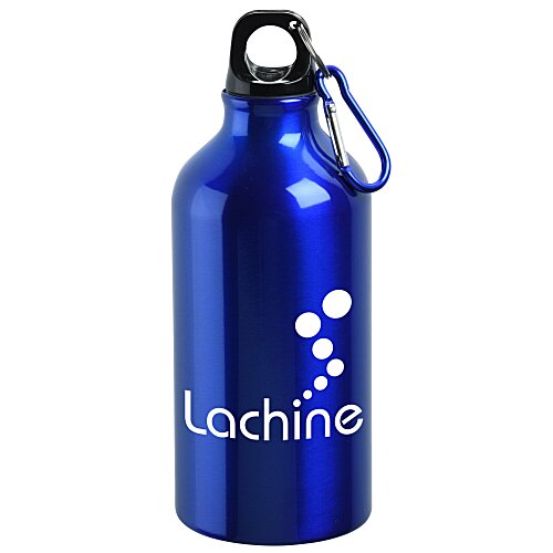 Aluminum Water Bottle with Carabiner - 16 oz - 24 hr Main Image