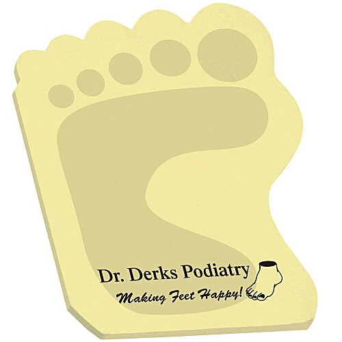 Post-it® Custom Notes - Foot - 25 Sheet - Stock Design Main Image