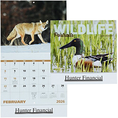 Wildlife Portraits Calendar - Stapled Main Image