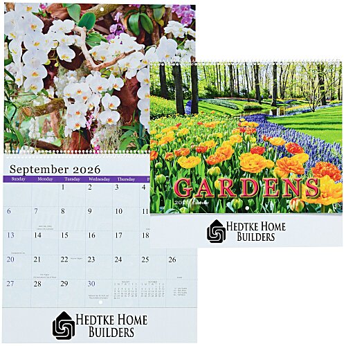 Beautiful Gardens Calendar - Spiral Main Image