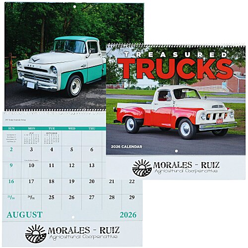Treasured Trucks Calendar - Spiral Main Image