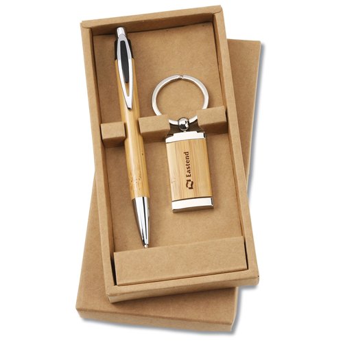 Asia Pen and Bamboo Key Ring Set Main Image