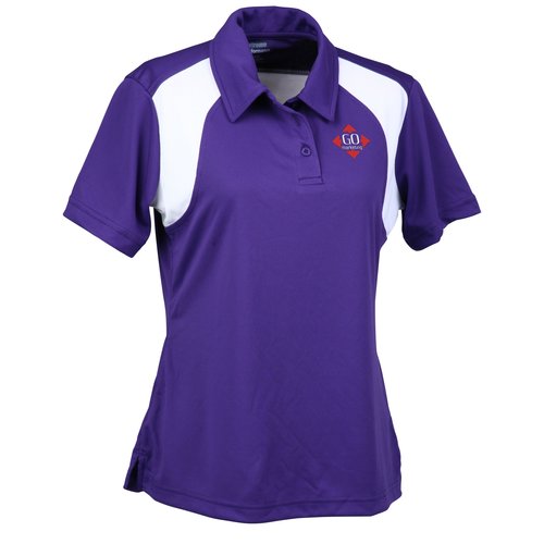 Extreme Performance Colour-Block Textured Polo - Ladies' Main Image