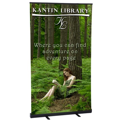 Economy Retractable Banner Display - 47 1/4 inches Main Image