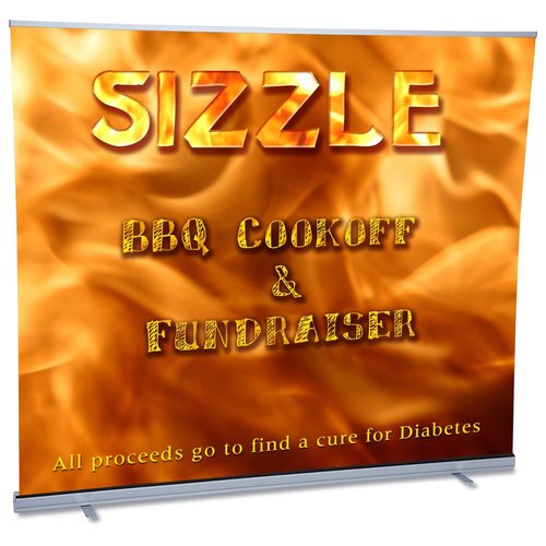 Economy Retractable Banner Display - 94 3/4 inches Main Image