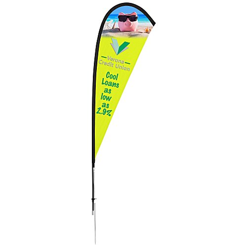 Outdoor Sail Sign - 8 feet - One Sided Main Image