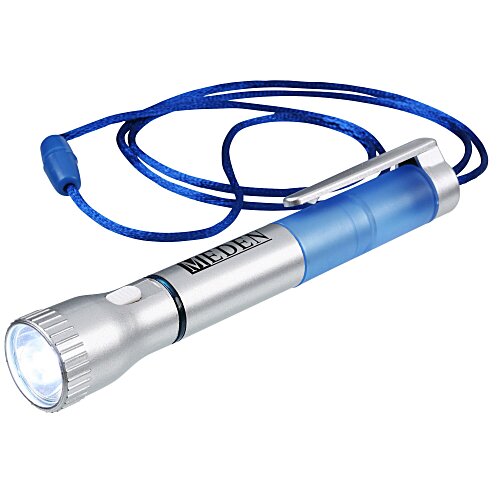 Flashlight with Pen and Lanyard Main Image
