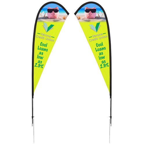 Outdoor Sail Sign - 8 feet - Two Sided Main Image