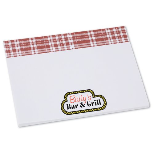 Bic Sticky Note - Designer - 3x4 - Plaid - 25 Sheet Main Image