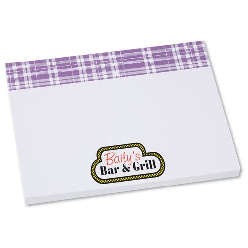 Bic Sticky Note - Designer - 3x4 - Plaid - 50 Sheet Main Image