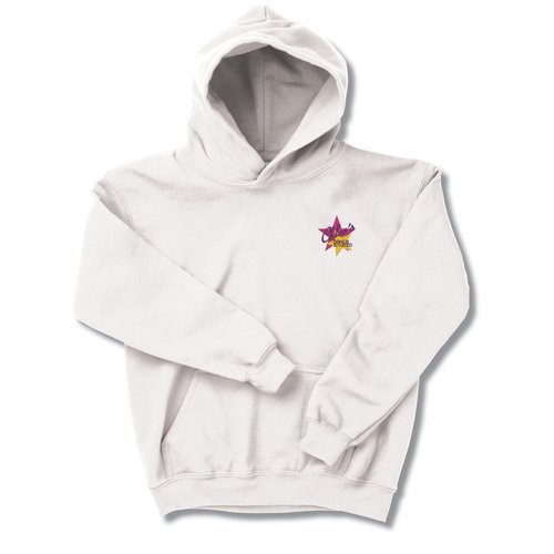 Gildan 50/50 Youth Hooded Sweatshirt - Embroidered - White Main Image