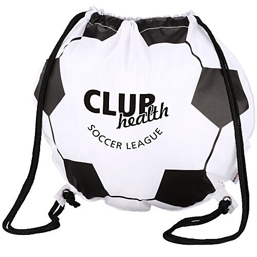 Game Time! Soccer Ball Drawstring Backpack Main Image
