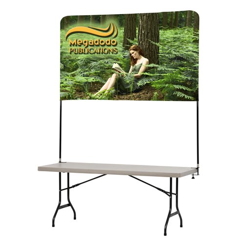 Tabletop Banner System with Back Wall - 6 feet Main Image
