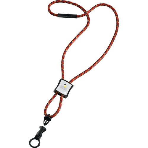 Nylon Power Cord Lanyard - Square - Multi Main Image