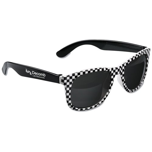 Checkered Hipster Shades Main Image
