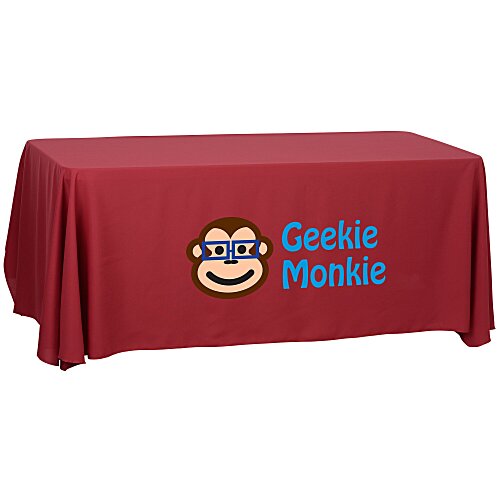 Serged Open-Back Polyester Table Throw - 6 feet Main Image