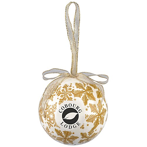 Snowflake Ball Ornament - Gold Main Image