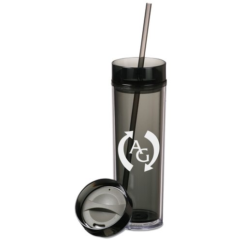 Hot & Cold Skinny Tumbler - 16 oz.- Closeout Main Image