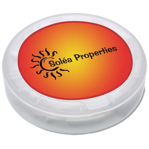 Round Flip Top Dispenser with Sugar Free Gum Main Image