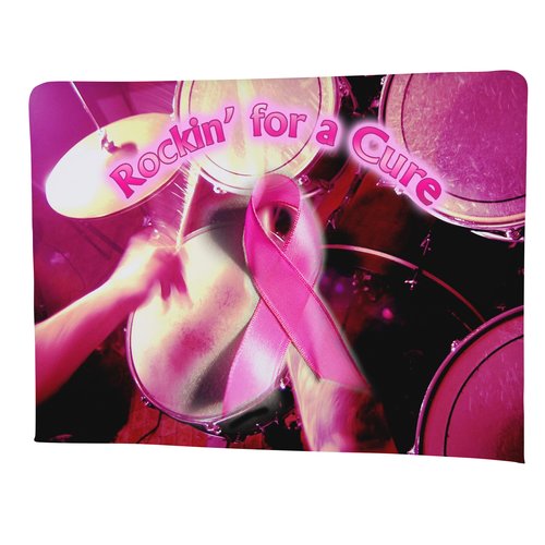 Tabletop Banner System with Tall Back Wall - 8 feet - Replacement Graphic Main Image