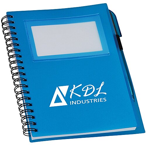 Business Card Notebook with Pen - Translucent - 24 hr Main Image